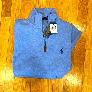 NEW! Men’s Small Light Blue Polo Ralph Lauren 1/4 Zip